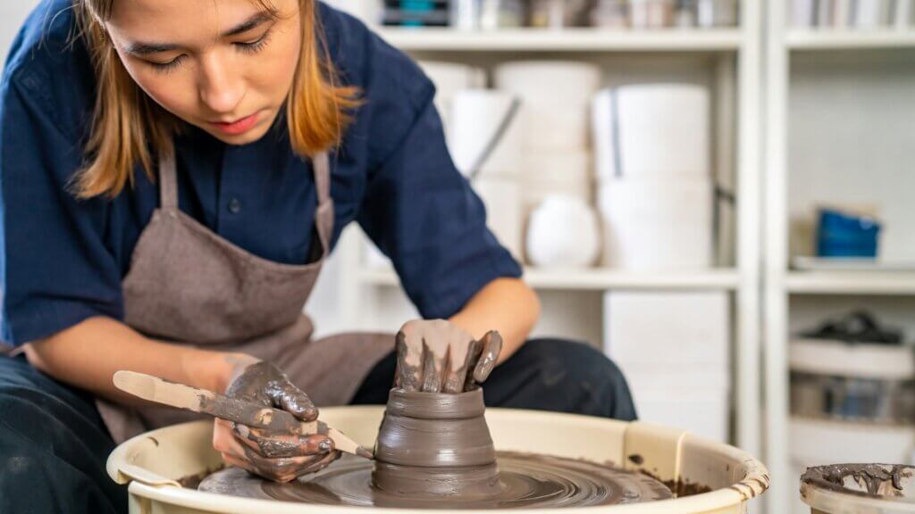 pottery-making